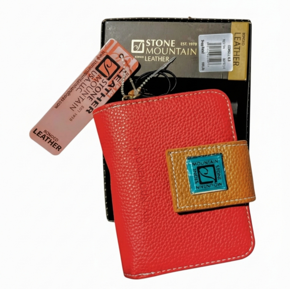 Stone Mountain Accessories Red and Gold Wallet